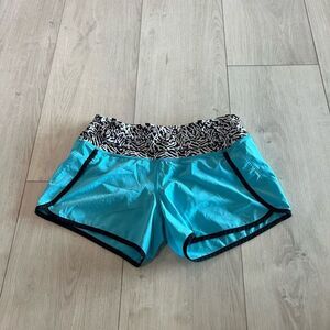lululemon athletica Blue and Black Women's Shorts